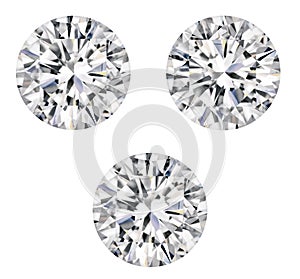 DIAMOND SOLID ELEMENT WHITE BACKGROUND