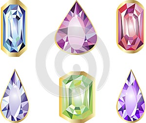 Diamond stones set photo