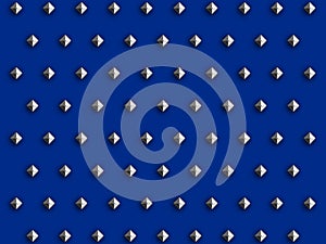 Diamond Studs on Blue