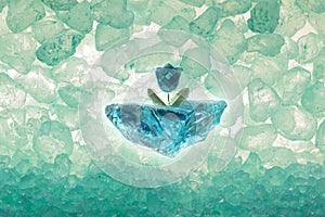 Diamond Tulip with Ice Pieces