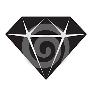 Diamond vector gem icon logo illustration jewelry photo