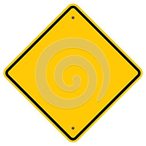 Diamond Warning Sign