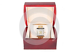 Diamond watch in jewelery box