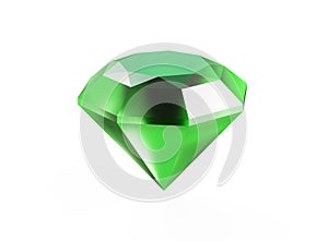 Diamond on white background