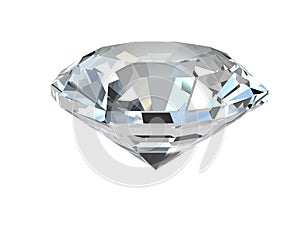 Diamond on white background