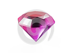 diamond on white background 3d render