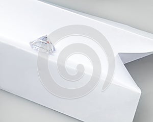 Diamond Whiteness Grading on White Background.