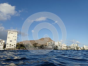 Diamondhead and Condos from the ocean