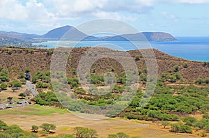 Diamondhead crater with Koko Head in the distance
