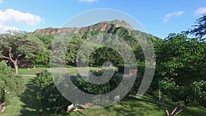 Diamondhead Mountain Land Mass Crater Oahu Hawaii