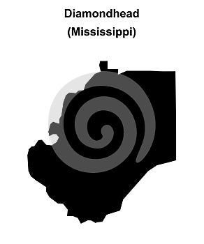 Diamondhead outline map