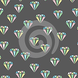 Diamonds. Abstract seamless pattern