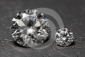 Diamonds big and small carats