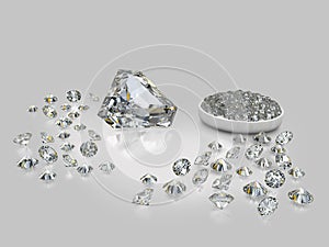 Diamonds, brilliants 10 photo