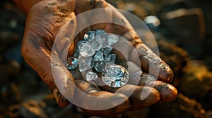 A diamonds in dirty hands, A diamond in the palm, Diamond producing countries
