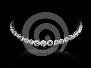 Diamonds necklace photo