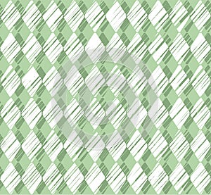 Diamonds, pattern shading, green seamless background, vector.