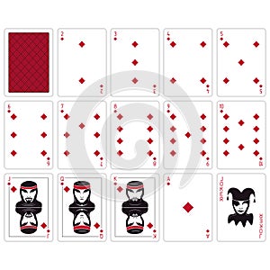 Diamonds. Poker size