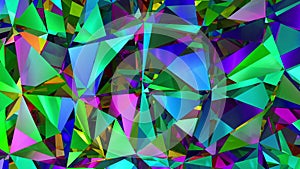 Diamonds Refraction Background Looped. HD 1080