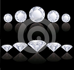 Diamonds rows photo