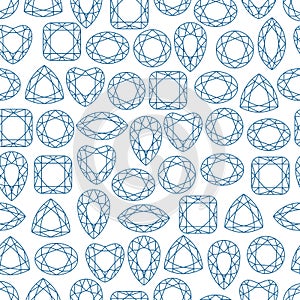 Diamonds seamless pattern
