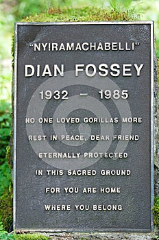 Dian Fossey's grave
