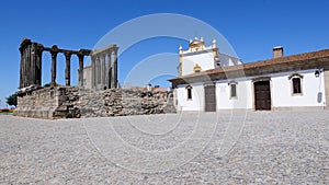 Diana Temple ruins in Evora - Portugal photo