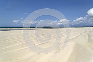 Diani beach in Kenya at low tide