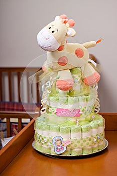 Diaper Cake for girl