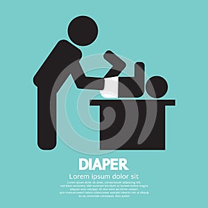 Diaper Changing Graphic Symbol