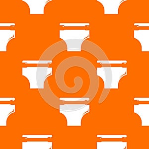 Diaper pattern vector orange