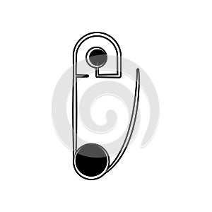 diaper pin icon. Element of maternity for mobile concept and web apps icon. Glyph, flat icon for website design and development,