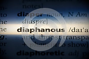 Diaphanous photo