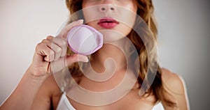 Diaphragm Vaginal Contraceptive Cap. Spermicide Contraception