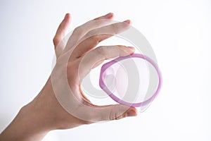 Diaphragm Vaginal Contraceptive Ring. Spermicide Contraception