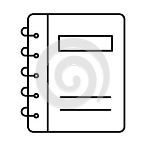 Diary, memo book Vector icon which can easily modify