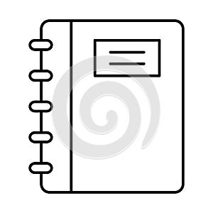 Diary, memo book Vector icon which can easily modify