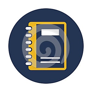 Diary, memo book Vector icon which can easily modify