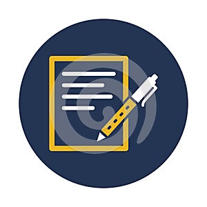 Diary, memo book Vector Icon which can easily modify
