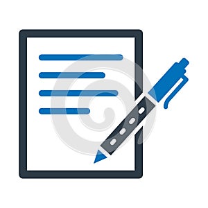 Diary, memo book Vector Icon which can easily modify
