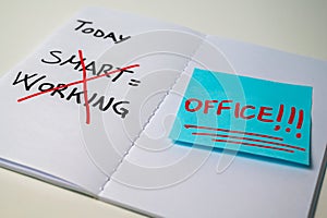 Smartworking and back to the office.