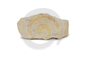 Diatomite stone on white background.