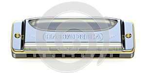 Diatonic harmonica 3D