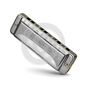 Diatonic harmonica 3D