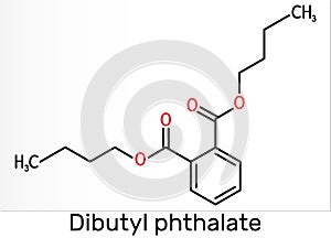 Dibutyl phthalate, DBP molecule. It is phthalate ester, diester. It is environmental contaminant, teratogenic agent