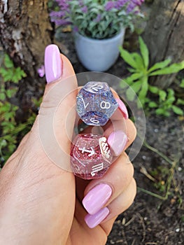 DICE ASTROLOGY TAROT Shell Garden Lavender Incense Burner Hand