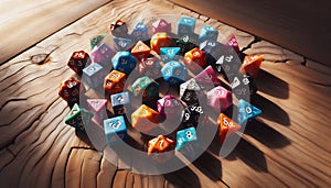 Dice for board games, Ai generated image