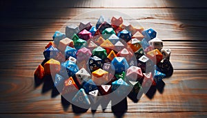 Dice for board games, Ai generated image