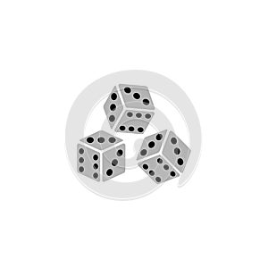Dice icon vector design symbol