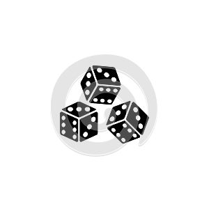 Dice icon vector design symbol